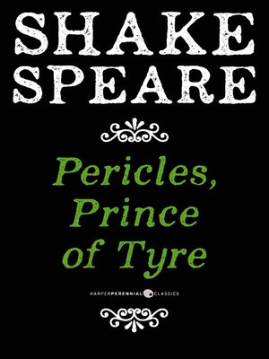 Pericles, Prince of Tyre - ebook